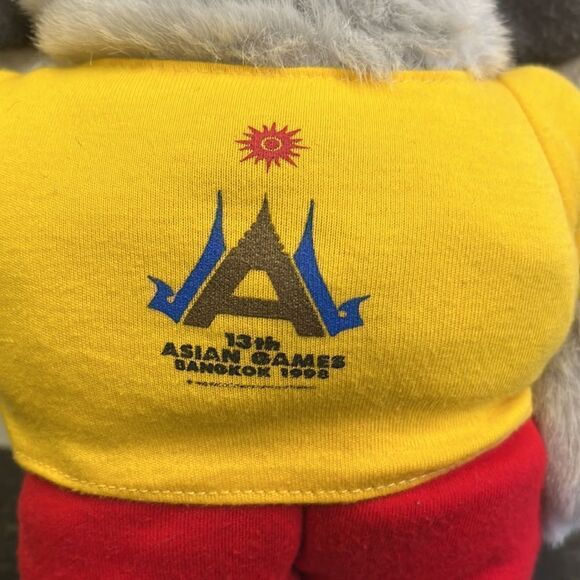 1998 13th Asian Olympic Games Bangkok THAILAND 11” Plush ELEPHANT - Picture 3 of 6